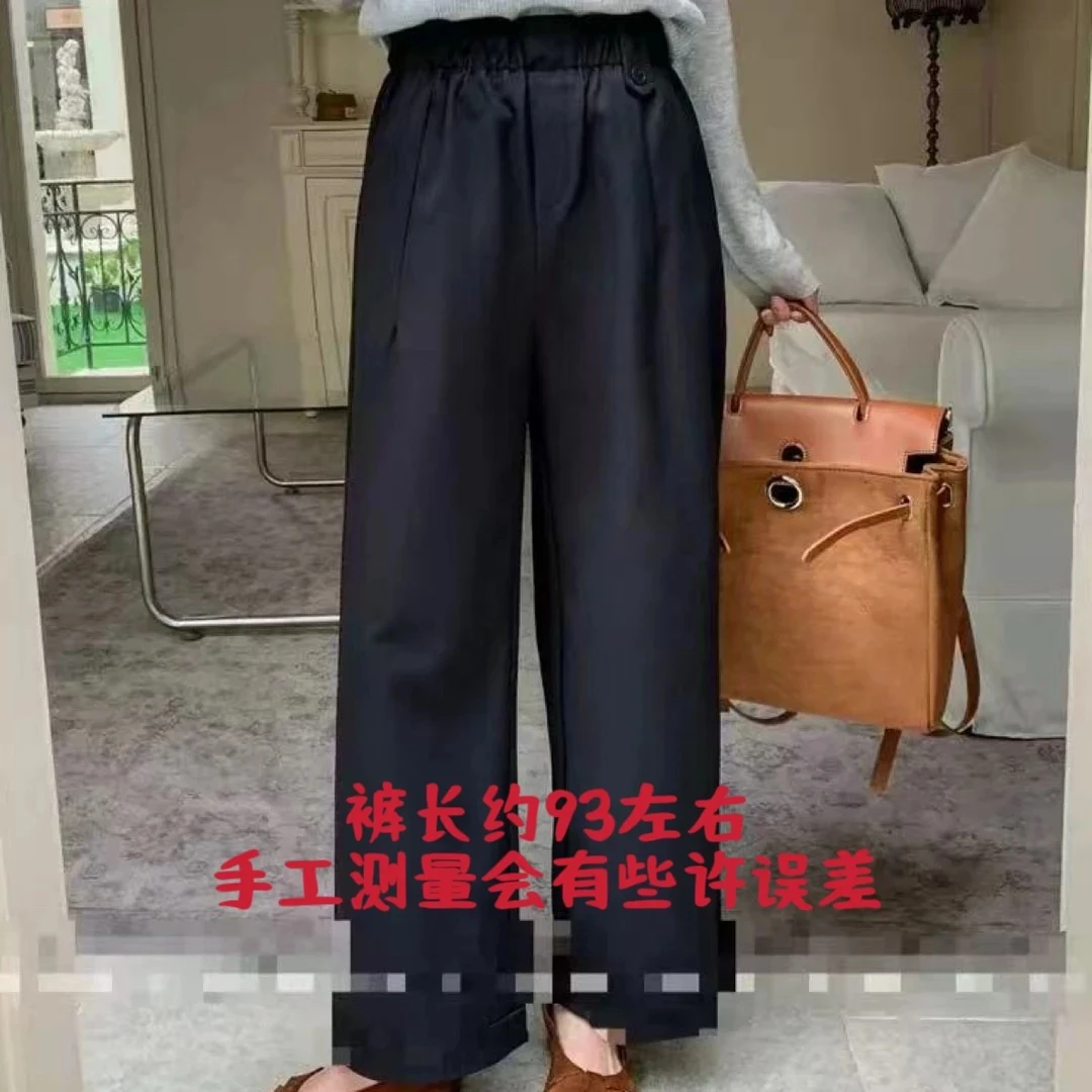 1607秋季时尚显瘦松紧腰百搭休闲裤