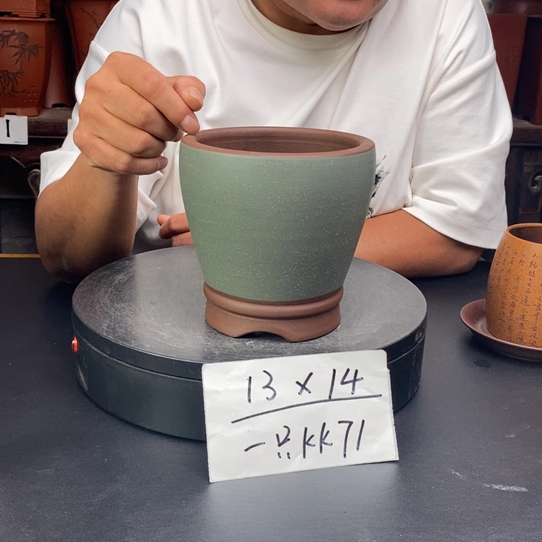 紫砂花盆货号一只KK71
