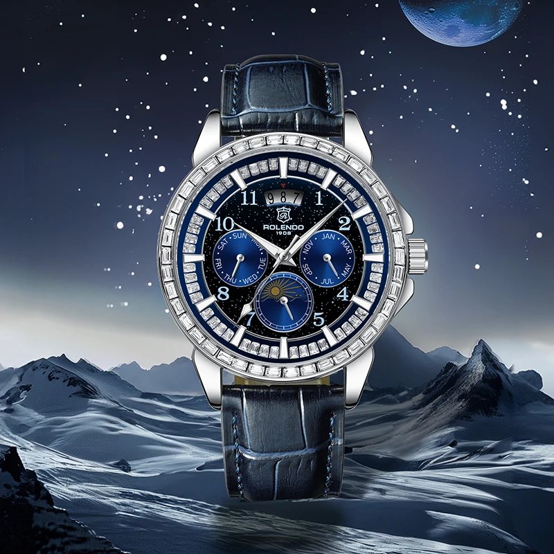 罗兰度-超凡大师 星辰夜光全自动机械男士腕表