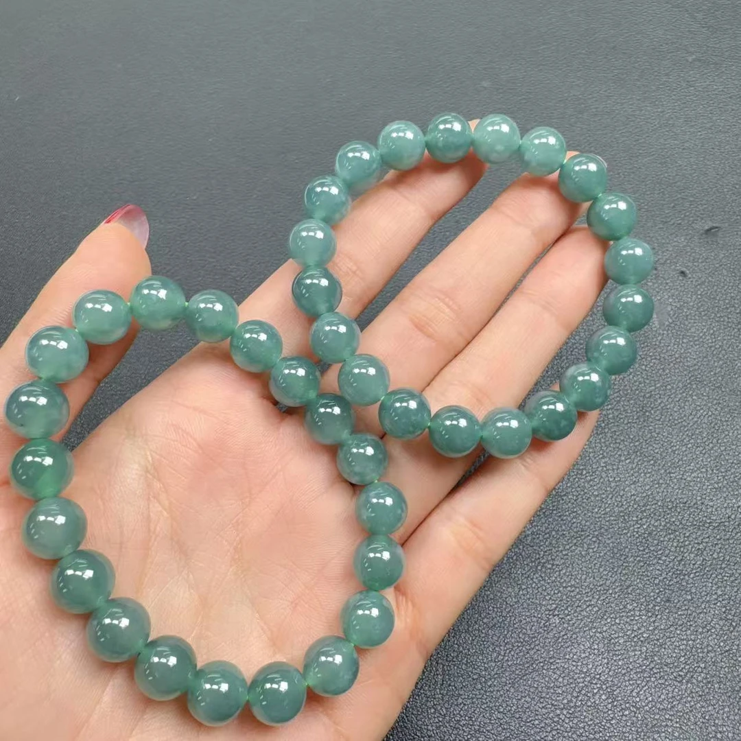 52-31793/Q41-天然A货翡翠手串-多样性发其一9mm/约20颗