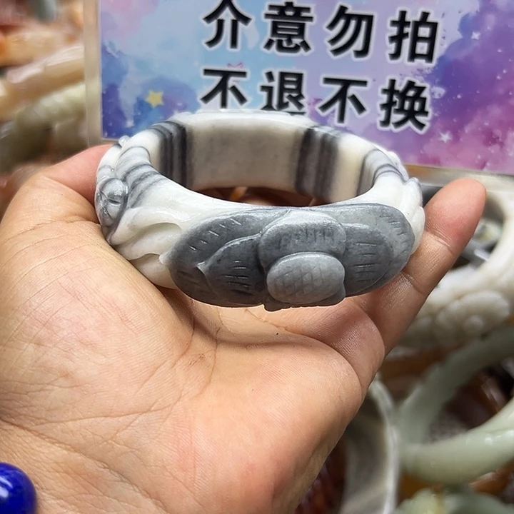 未镶嵌手镯石英岩玉I****.