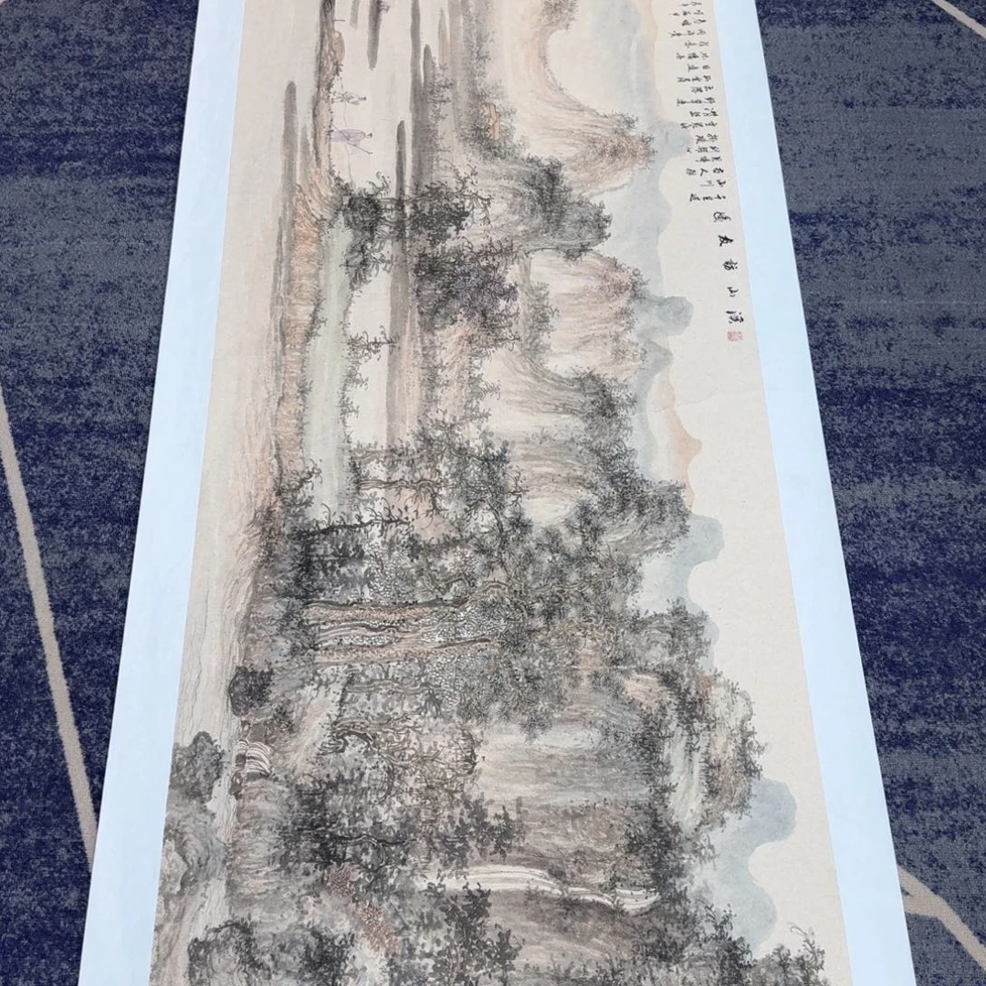 国画国画作品山水花鸟纯手绘