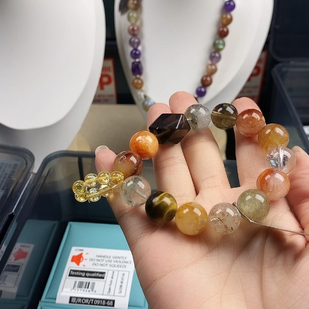 水晶手链银S925镶嵌