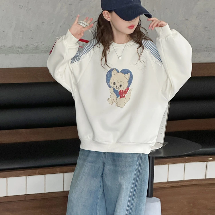 女童卫衣2025新款儿童秋装上衣女大童时髦洋气长袖打底衫女孩上衣