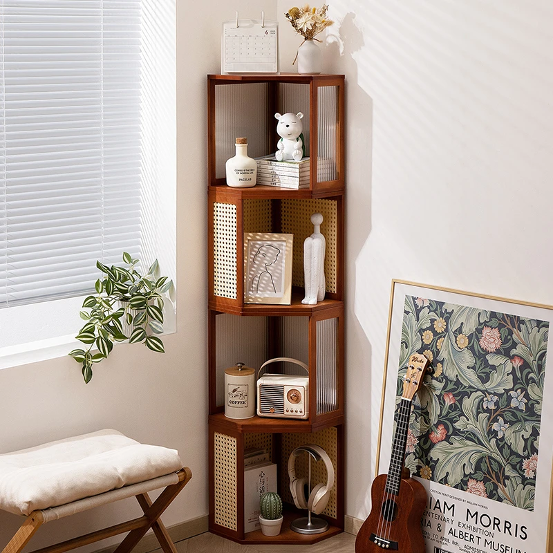 书架落地置物架桌面书柜子家用儿童客厅简易展示柜杂物柜卧室靠墙