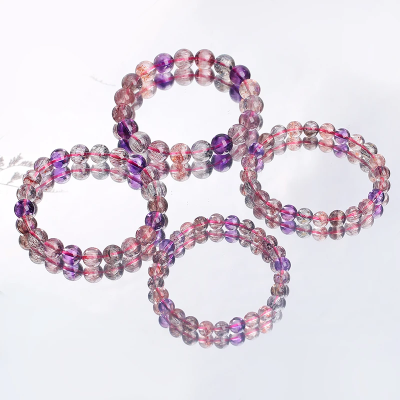 【水晶之都大圆】天然仙女超七水晶手链C08尺寸可选-多样性发其一