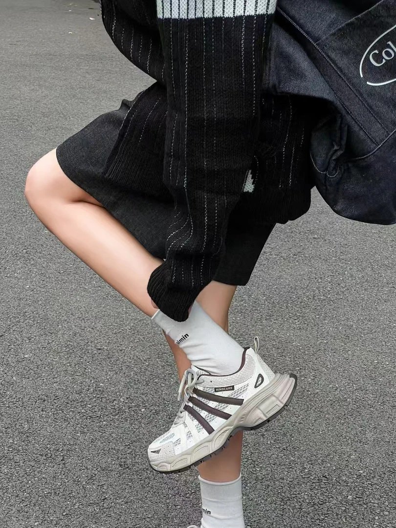 2024冬季松糕底厚底保暖增高老爹鞋运动鞋2559cr