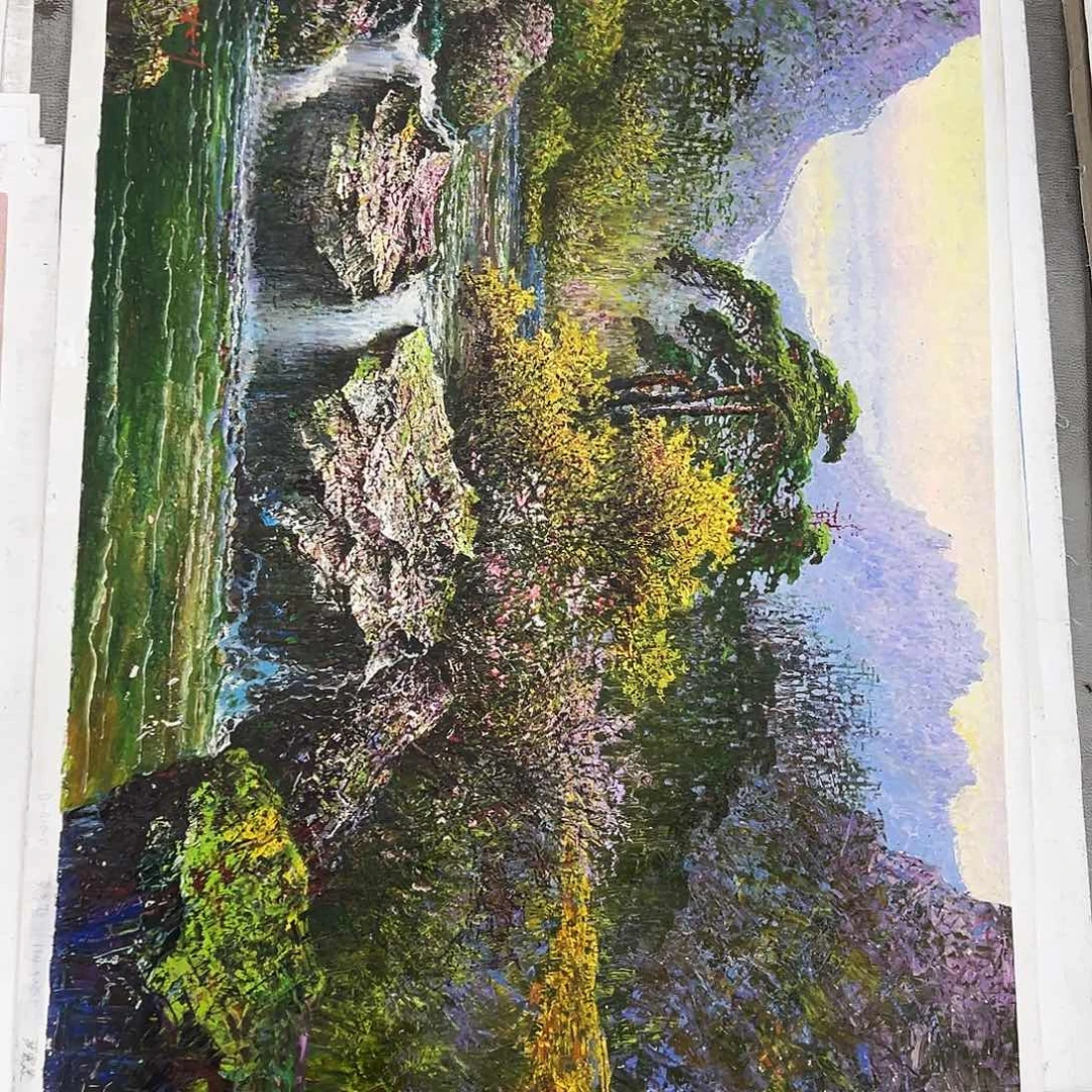 油画朝鲜艺术家不带框