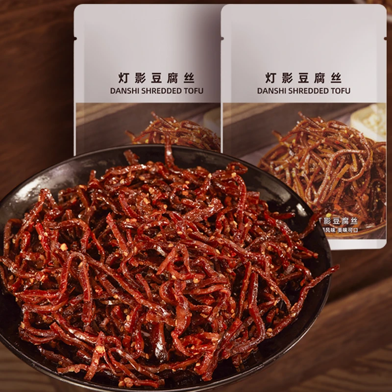 但氏但蜀黍灯影麻辣豆腐丝四川特产豆干香辣劲道传统正宗袋装川味