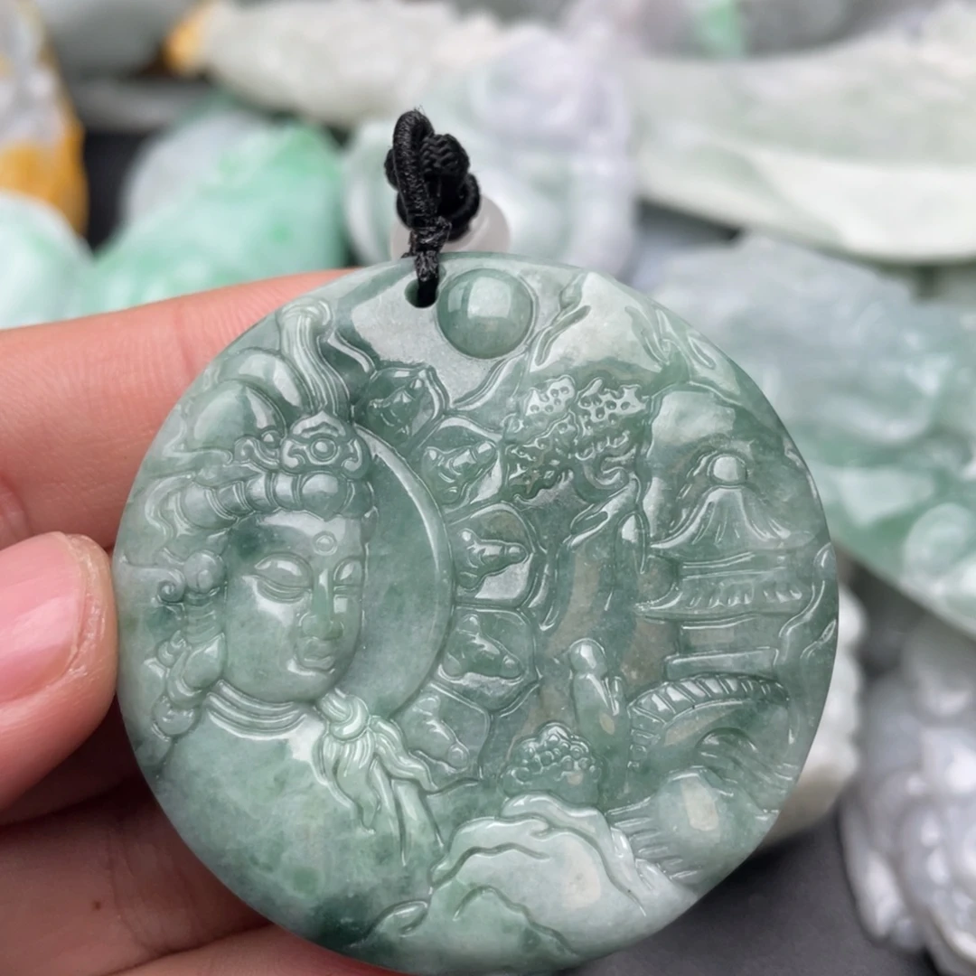 翡翠未镶嵌吊坠(不含链)