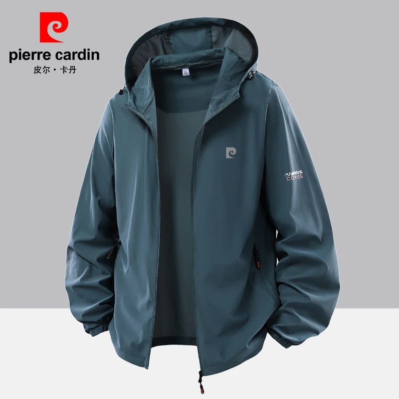 皮尔卡丹UPF50+冰丝防晒衣男夏季超薄防紫外线男士钓鱼防晒服外套