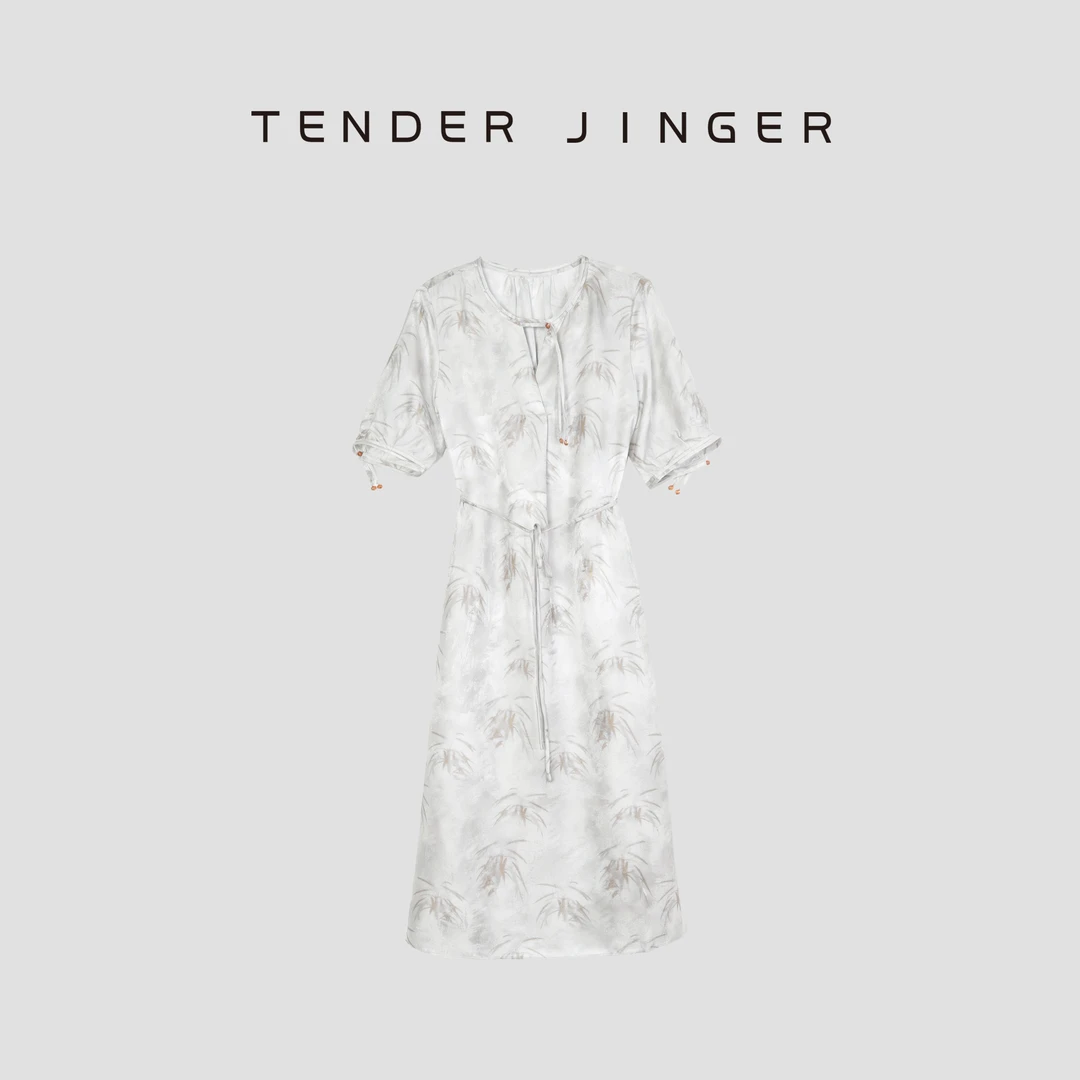 Tender Jinger【黑标】气质显瘦桑蚕丝连衣裙T52JJH30893