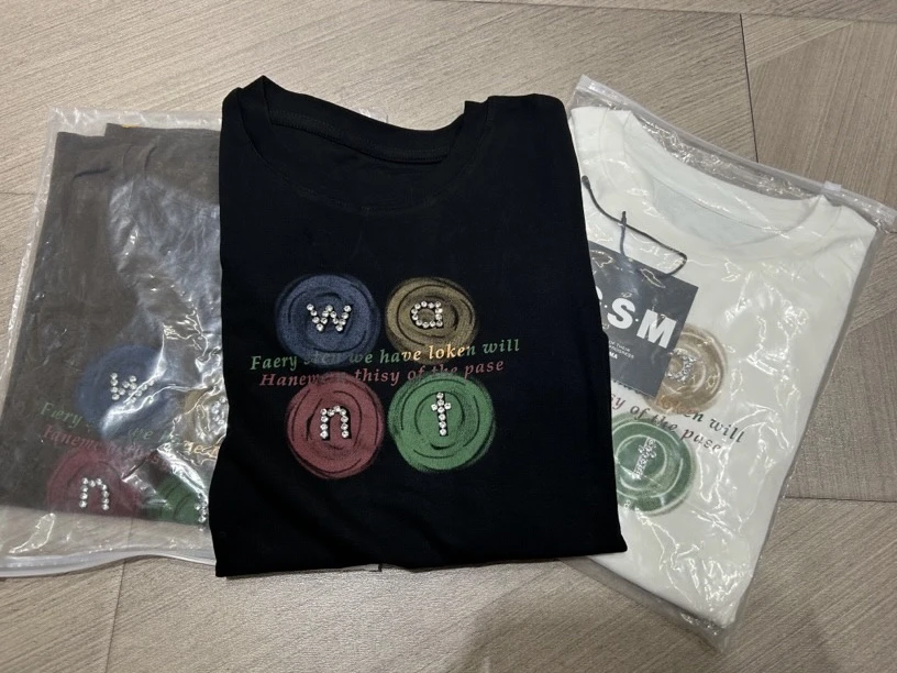 帽之都字母want时尚短袖