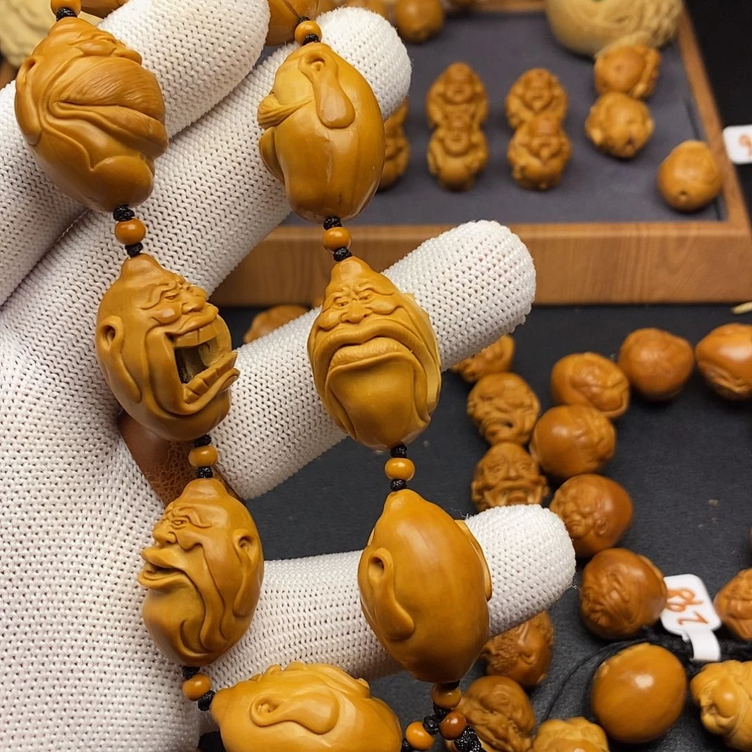 橄榄核手串/手链吉**林怪脸手串