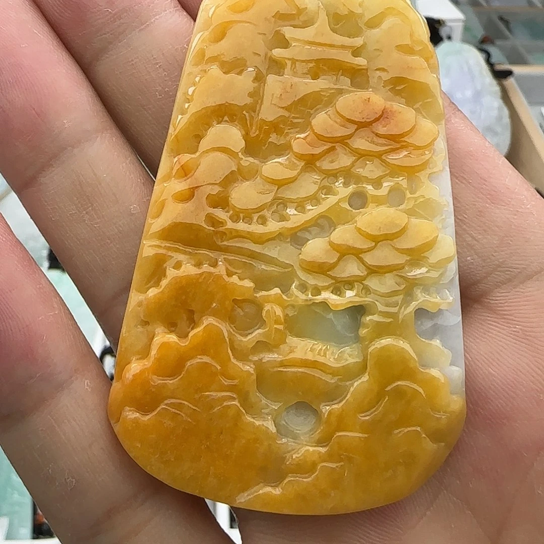 翡翠未镶嵌颈饰翡翠