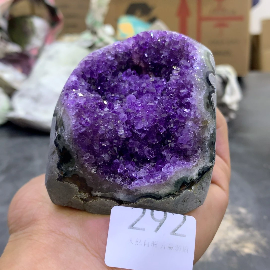 水晶摆件未镶嵌紫晶292