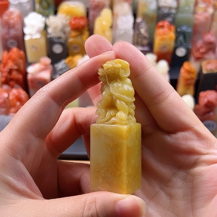 青田石印石手工定制2厘米，龙龟，包刻