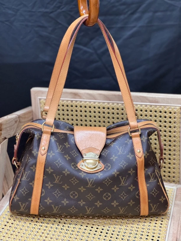 95新 LouisVuitton/路易威登 老花金扣托特包 经典百搭