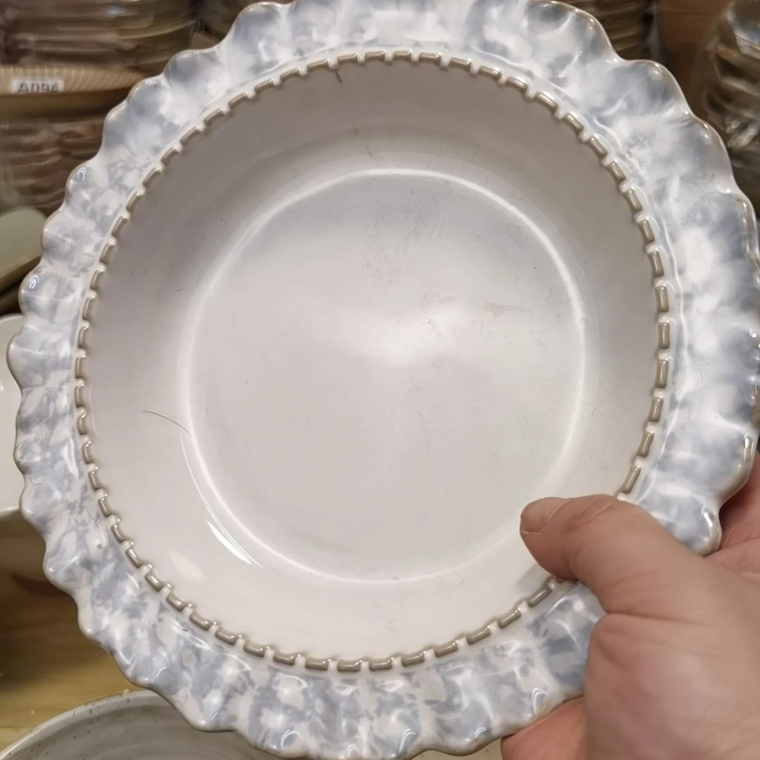 瓷片微瑕烟兰深三个一组