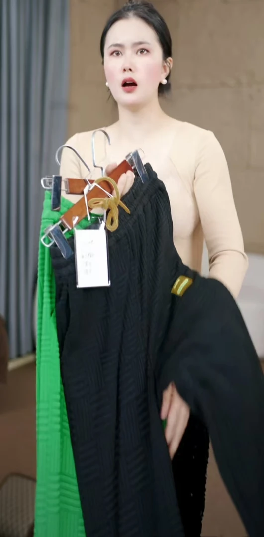 99-时尚显瘦网红提花裤网红