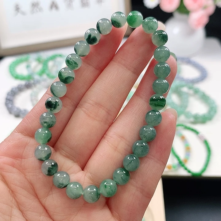 未镶嵌手链翡翠手链6.8mm