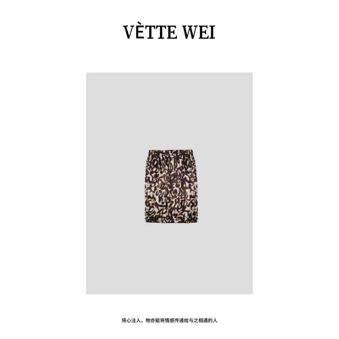VÈTTE  WEI  特“花攒绮簇”摩登极简花色半裙  86357、86357-1