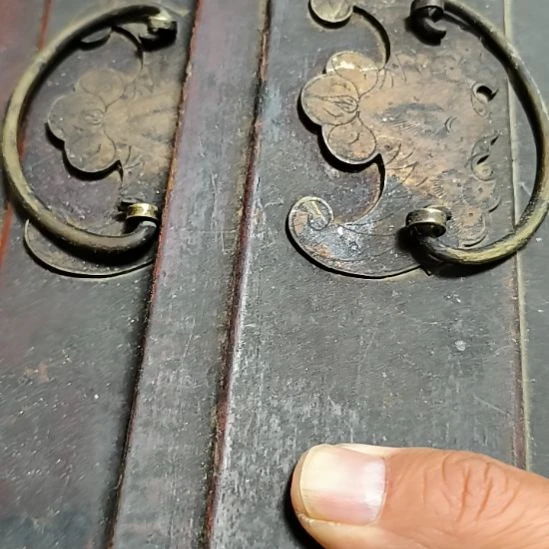 木***3硅胶蝙蝠拉手一对，包浆自然