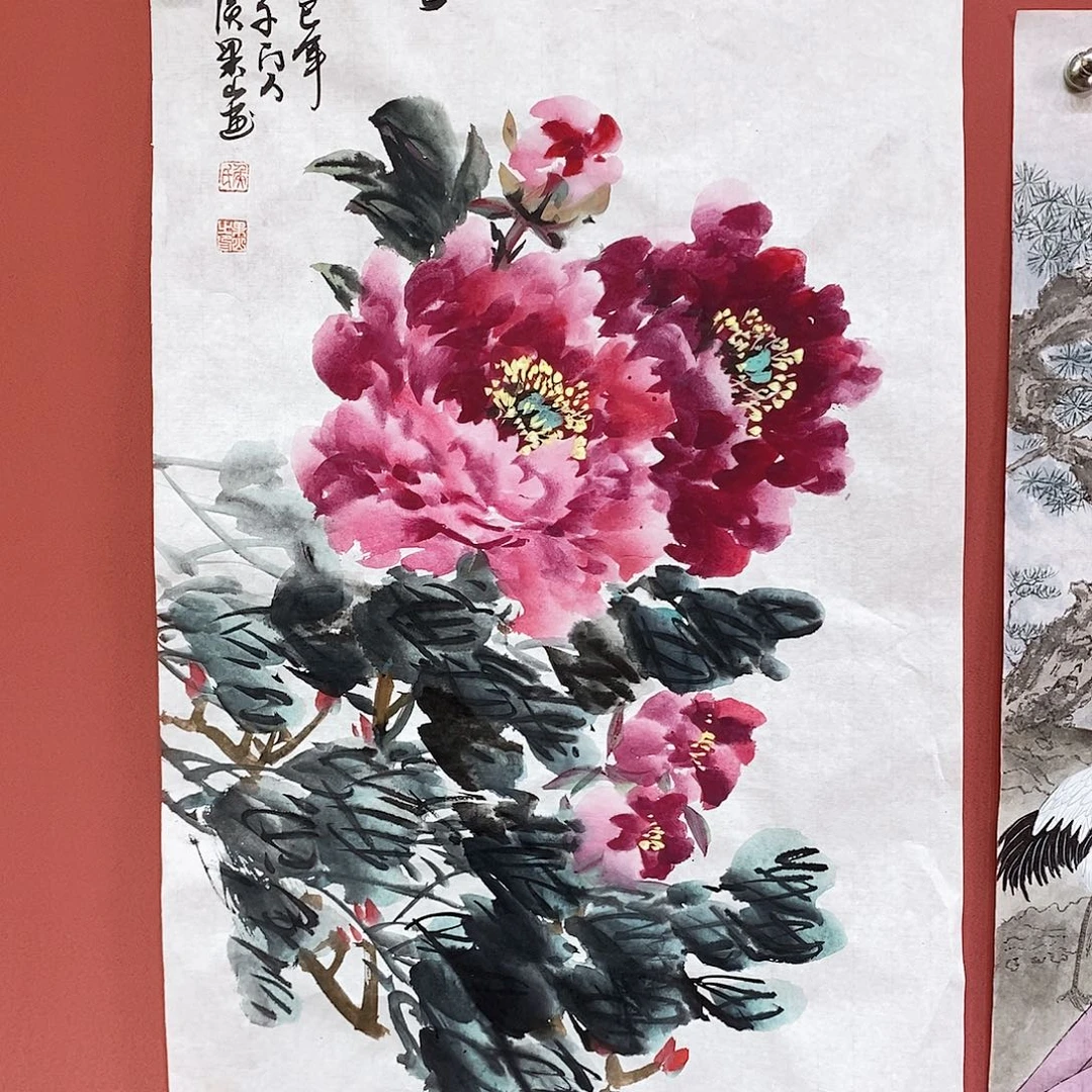 国画大风堂嫡传-侯果山老师作品路