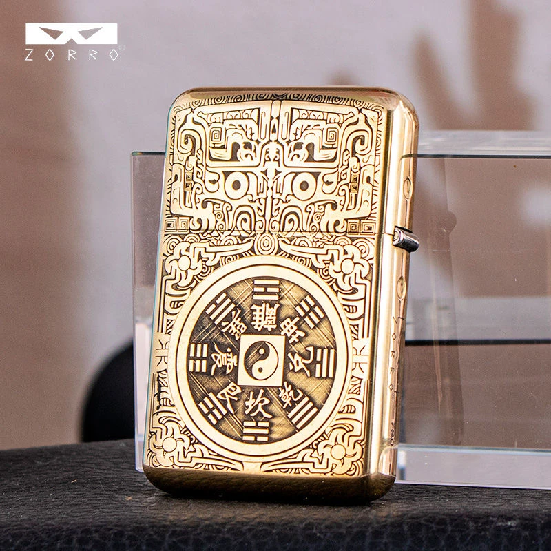 ZORRO佐罗三代790薄款火机山鬼花钱国潮匠心工艺吉祥寓意馈赠佳品
