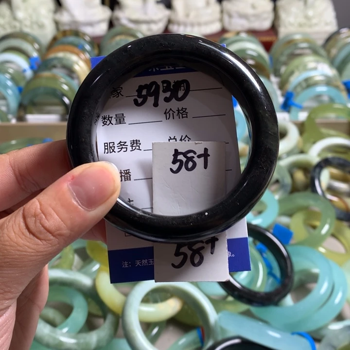 蛇纹石玉未镶嵌手镯5930