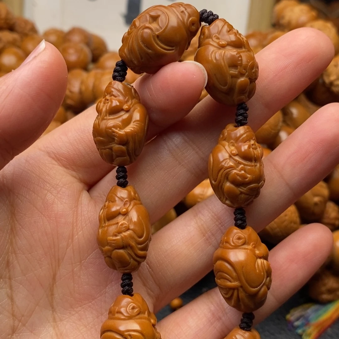 手串橄榄核小财神
