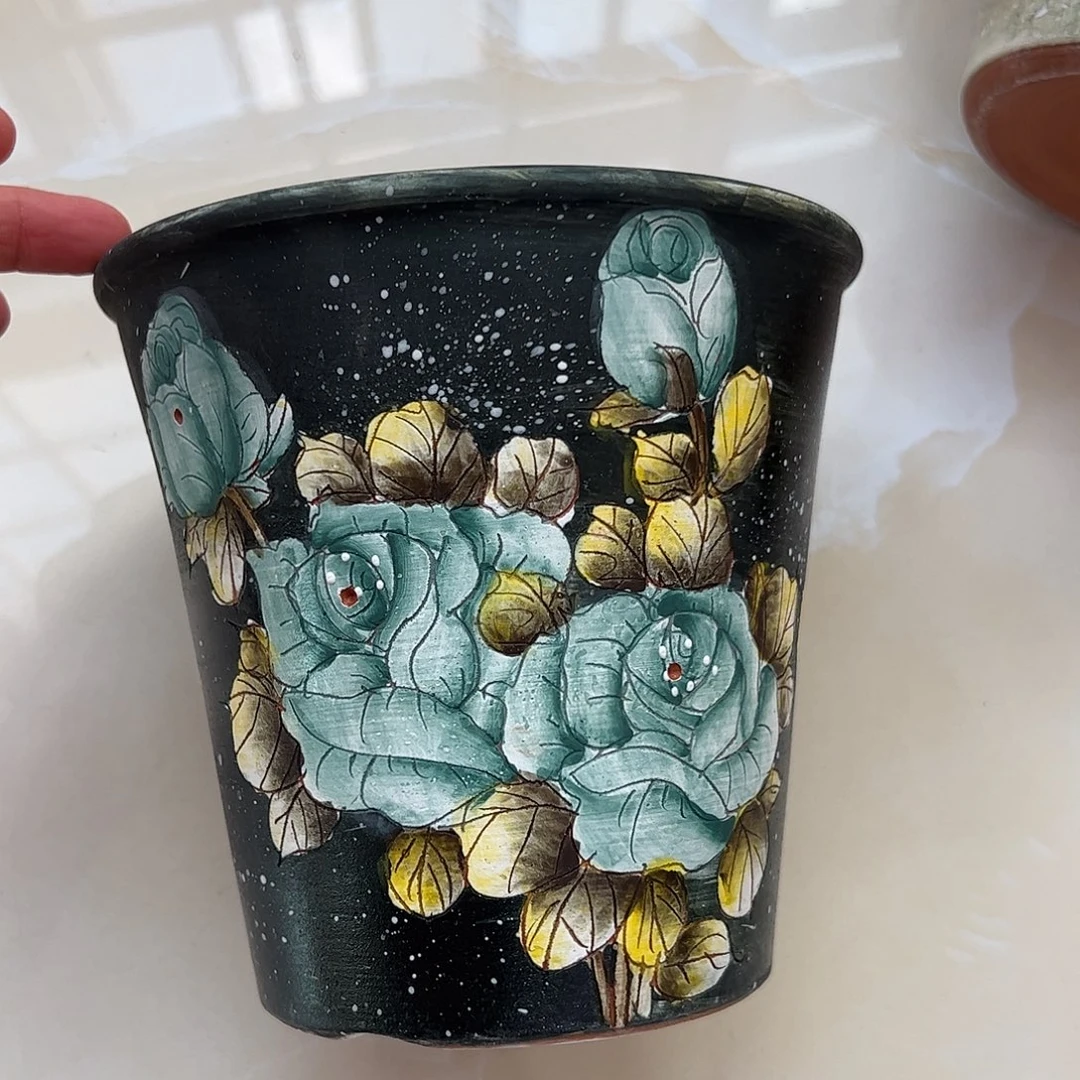 景德镇炫彩手绘口14高16