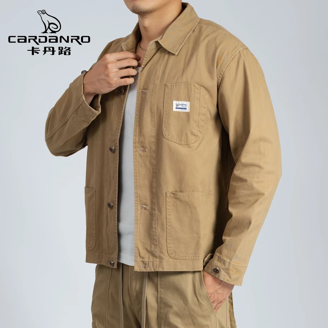 Cardanro/卡丹路Cardanro/卡丹路夹克衬衫外套宽松纯棉时尚男9366