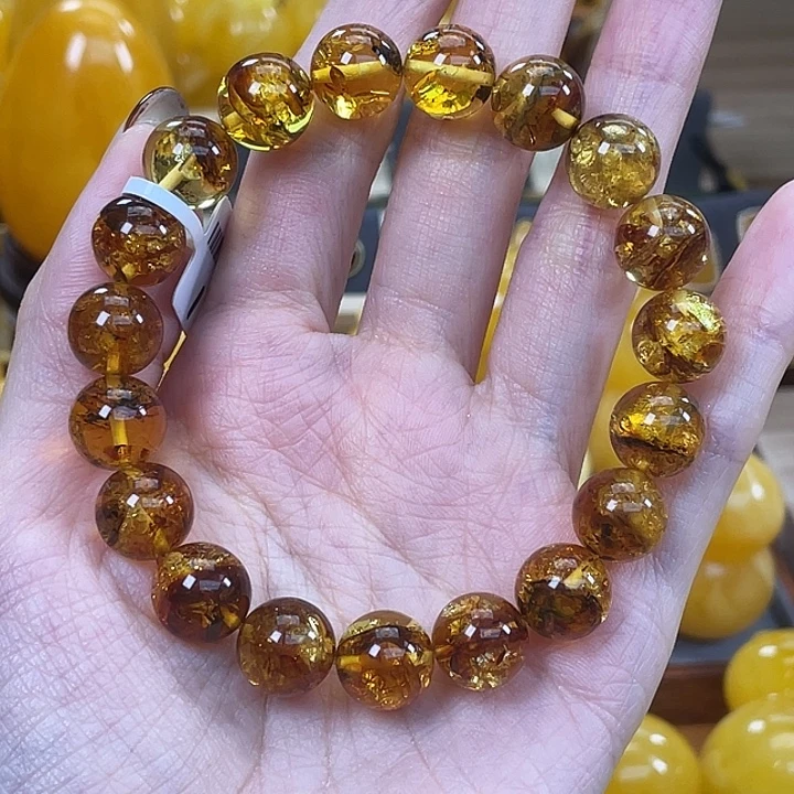 琥珀未镶嵌裸石琥珀蜜蜡J111