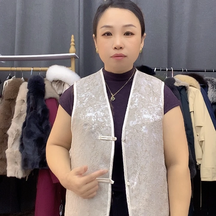 彗***球狐狸毛皮草马甲外套