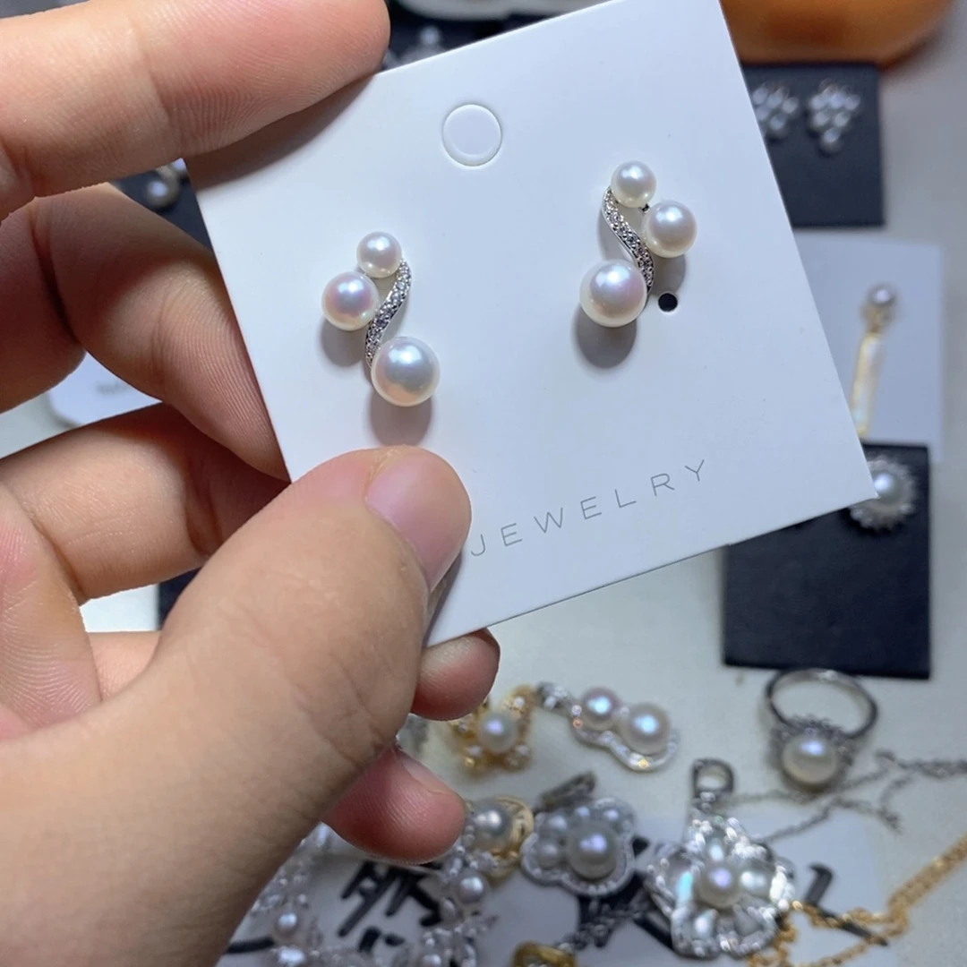 淡水珍珠耳饰未镶嵌