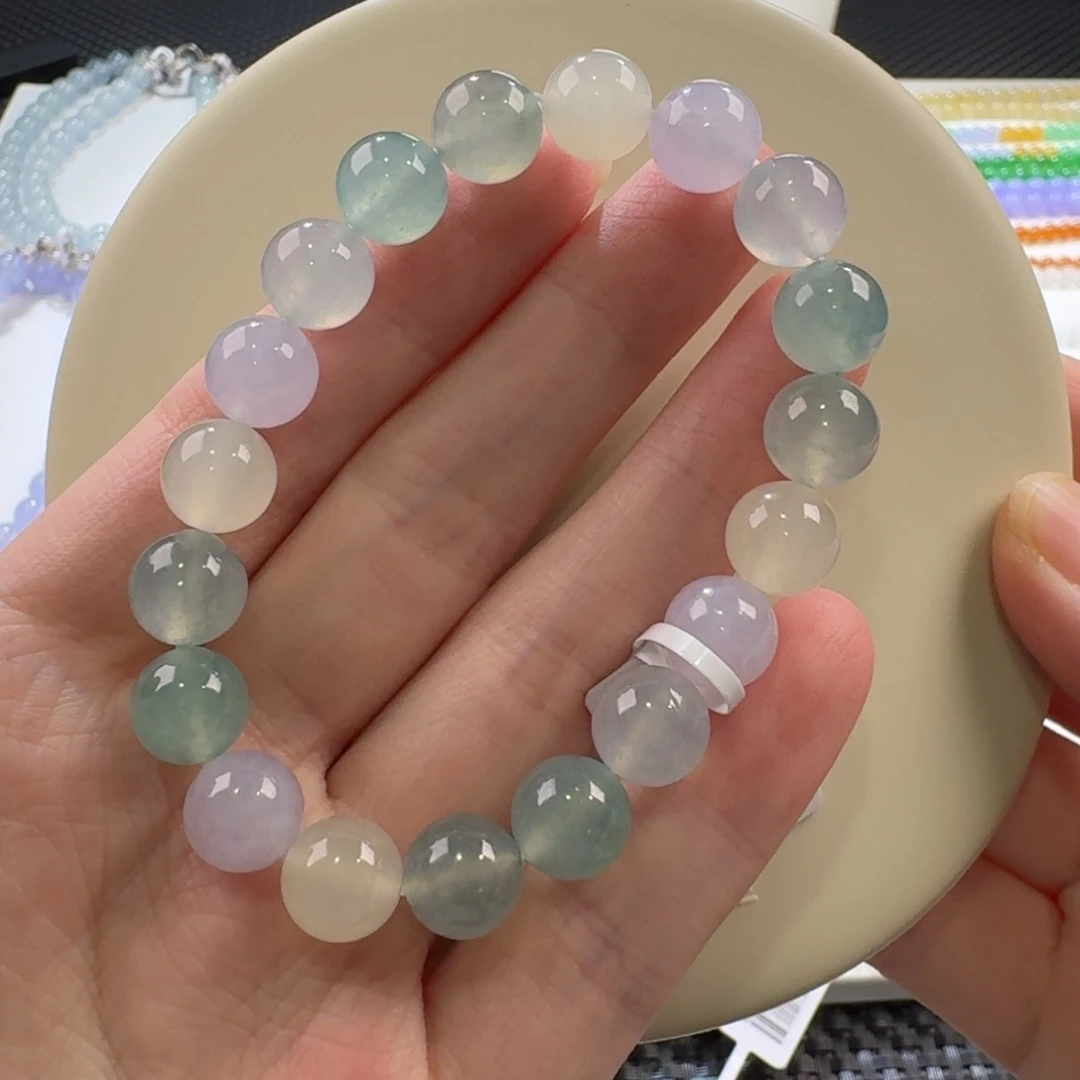 翡翠手链未镶嵌多宝手串