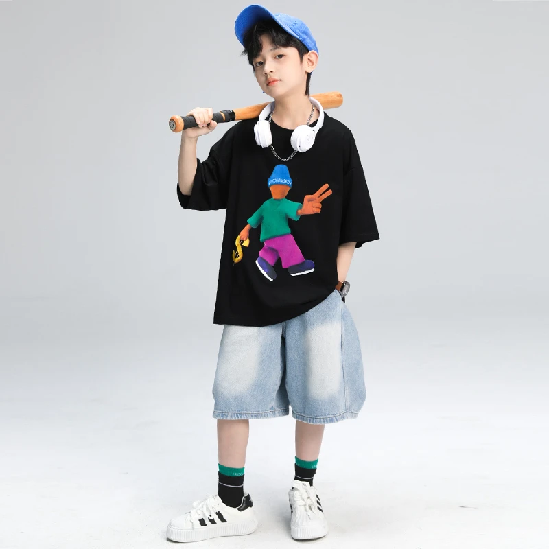 男童夏季套装新款时髦中大儿童休闲网红酷帅潮 BF264