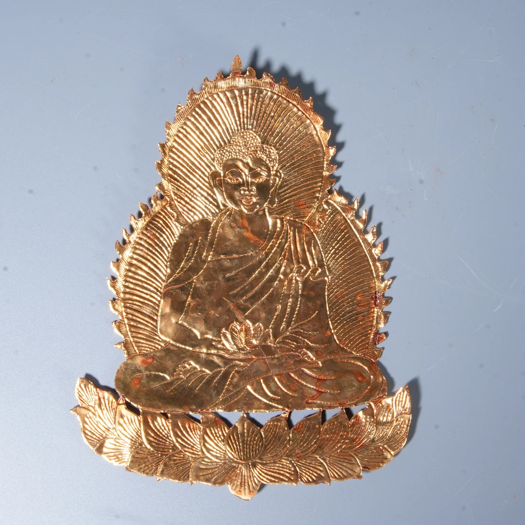 Tgz17 清代 鎏金佛挂件