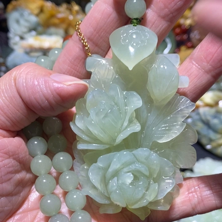 岫玉岫玉吊坠未镶嵌