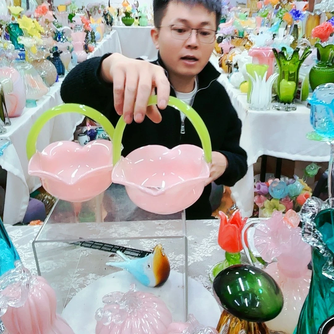 福利不退不换琉璃花瓶艺术品