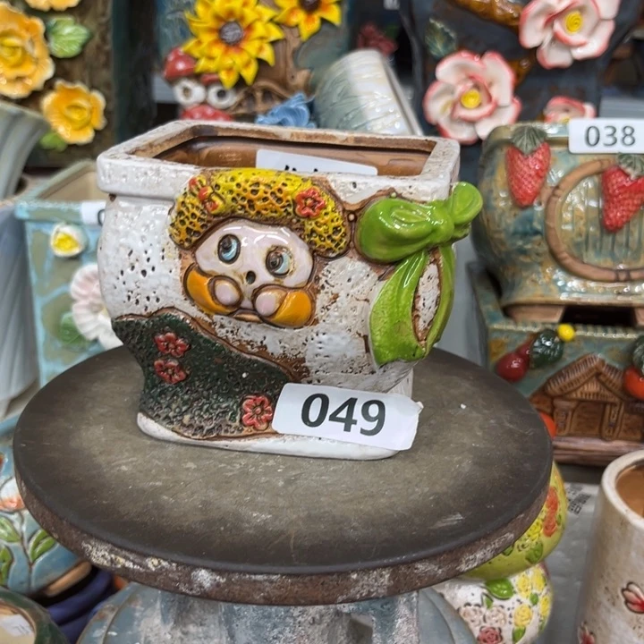 紫砂花盆粗陶材质多肉花盆