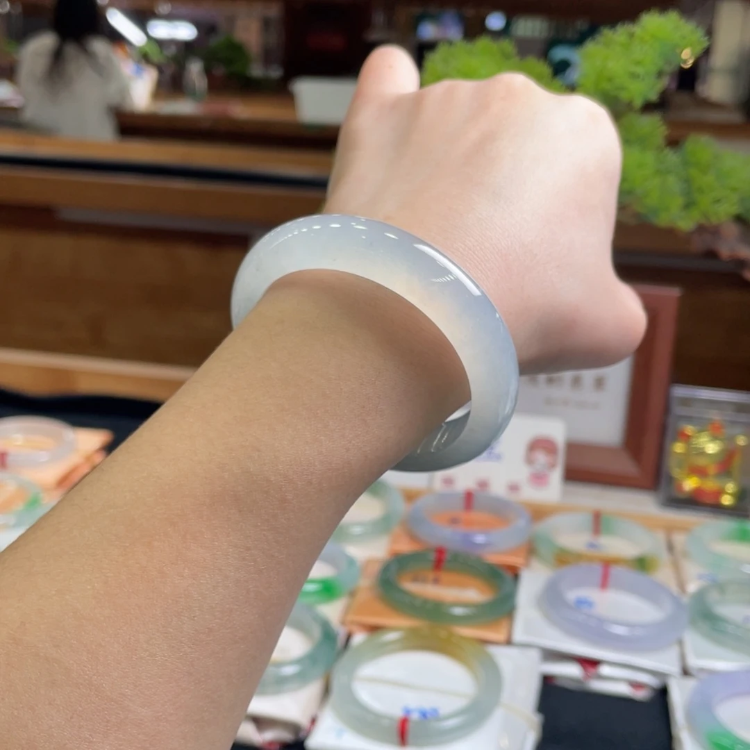 翡翠手镯未镶嵌A*53 正圈 分单