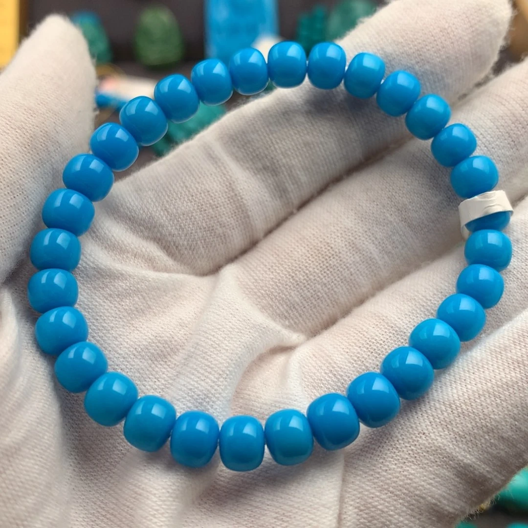 绿松石未镶嵌绿松石6.7mm