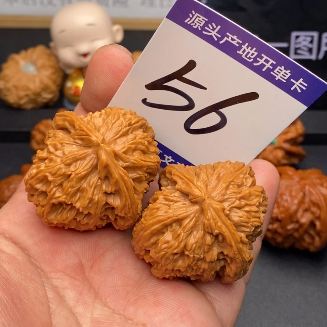 把件文玩核桃白狮子39➕