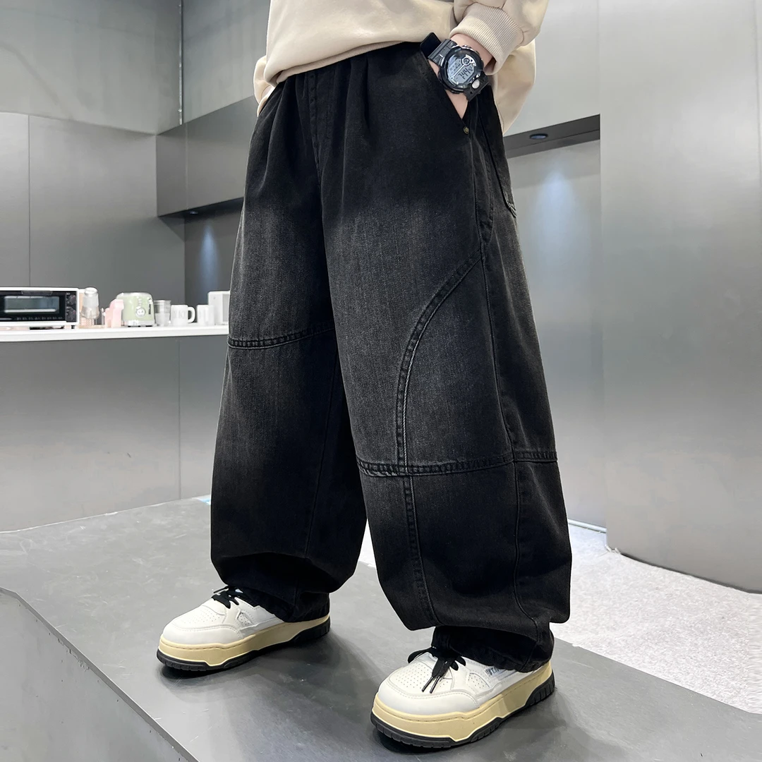 男童春秋款2025新款秋季直筒长裤中大儿童男孩休闲裤潮A5408