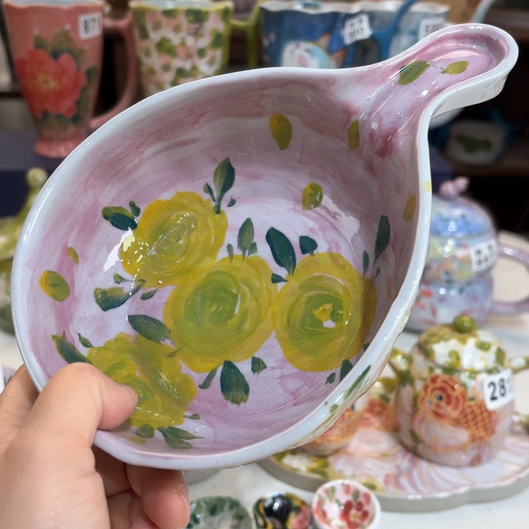 景德镇手绘高温釉下彩陶瓷茶具
