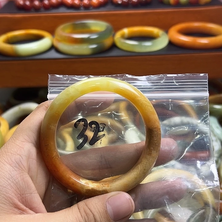 没***系蛇纹石玉合金手镯