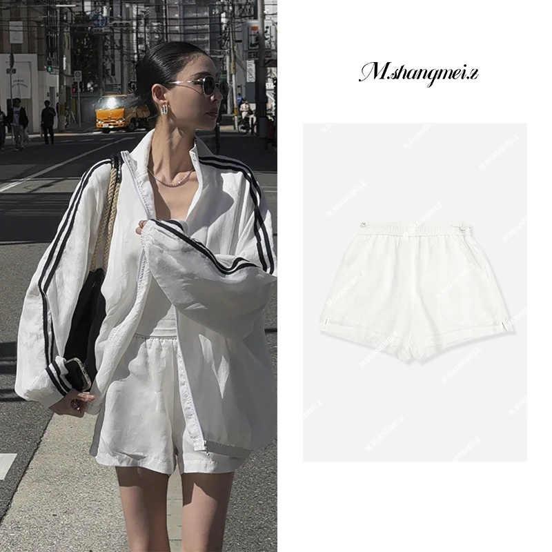 M.SHANGMEI.Z/沐熙【空调裤】美大哥薄款透百搭户外运动短裤X042360