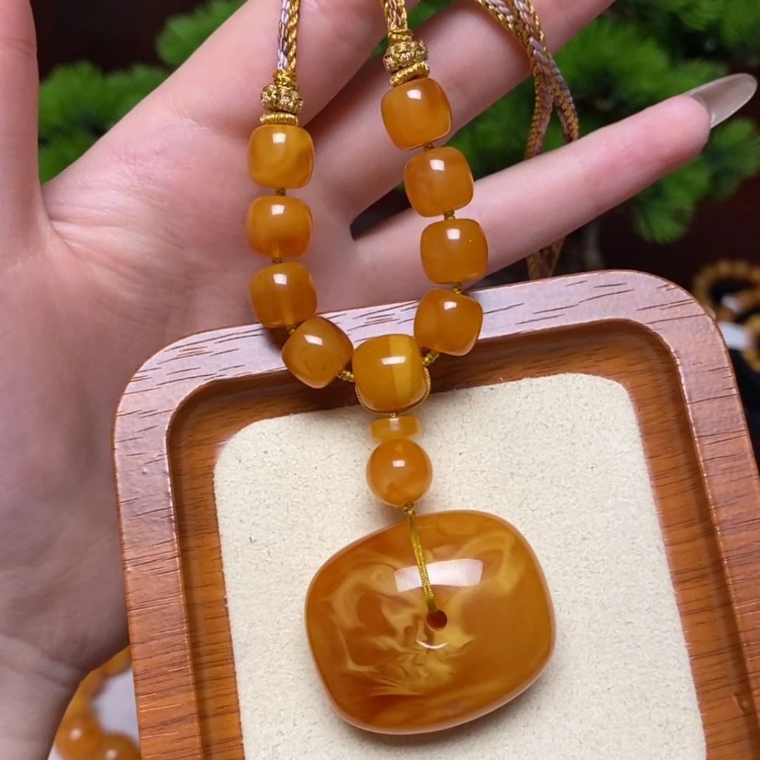 【闪购商品】未镶嵌颈饰蜜蜡项链